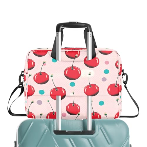Bolso para portátil con diseño de lunares y correa ajustable miniatura 6