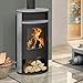 Produktbild Justus 7624 23 Kaminofen wasserführend Island Aqua II Stahl Schwarz/Speckstein/A+