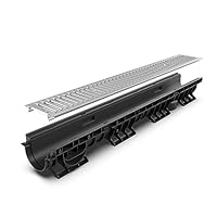 Algopix Similar Product 18 - Vodaland  4 inch Trench Drain Stamped