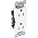 DR15-SW 15A Decorative Duplex Rec. S/G White