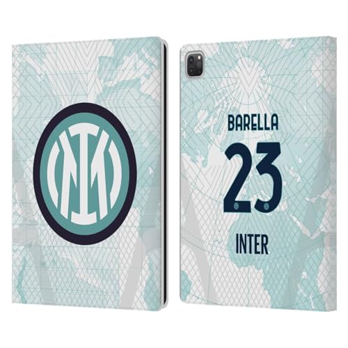 Head Case Designs Officially Licensed Inter Milan Nicolò Barella 2022/23 Players Away Kit Leather Book Wallet Case Cover Compatible with Apple iPad Pro 13 M4 2024