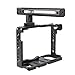 Foto4easy Camera Cage Stabilizer,Aluminum Alloy Camera Video Cage with Cold Shoe and Top Handle Grip for DSLR Cameras Panasonic S1 S1H S1R