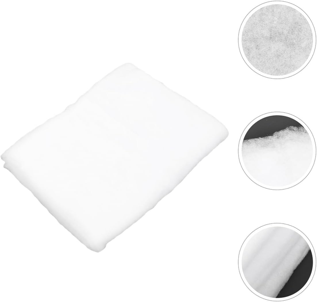 PRETYZOOM Thick Artificial Christmas Blanket Set Snow Cotton Village Scene for Indoor Winter Decor