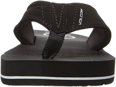Volcom Big Kids Unisex Victor Flip Flop Sandal Black 1 Big Kid | Image 1