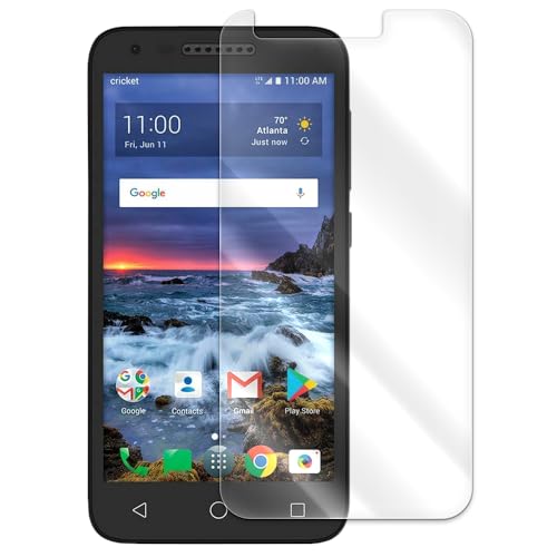 Shockproof Anti-Shatter Anti-Scratch Anti-Bubble Clear 9H Hardness Tempered Glass Screen Protector Film Compatible with AT&T Alcatel Cameox 4G LTE 5044R Phone