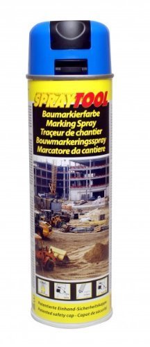 Marcar Spray Bombilla de azul 500 ml (1 cartón = 12 latas)