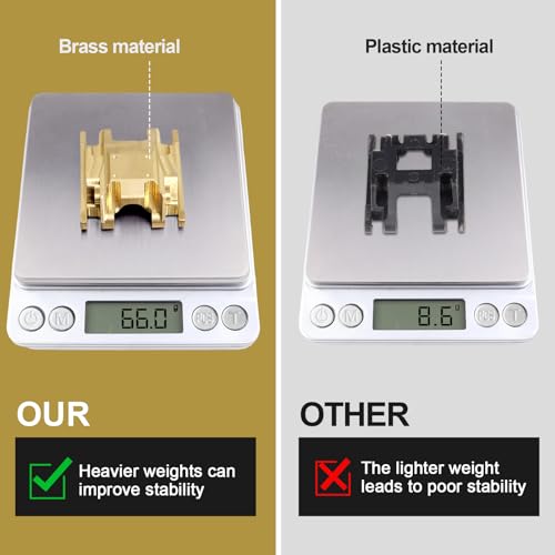 Image of 66g CrazyHobby Brass Skid Plate Transmission Mount Heavy Duty for TRX4M K10 High Trail F150 Bronco Defender 1 /18 Crawler Car Upgrades (Gold)