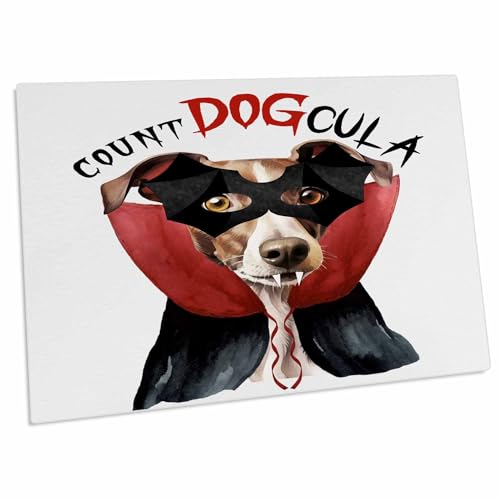 3dRose Sweet Italian Greyhound Count DOGcula Desk Pad