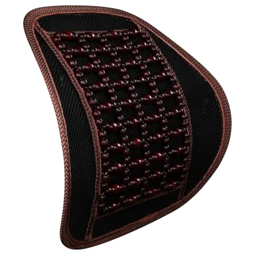 Alfombrilla de confort para coche con masaje refrescante y cuentas de madera ergonómicas