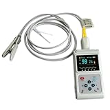Oxímetro de Pulso portátil para casa Inteligente con sonda, Cable USB, Almacenamiento y reproducción para Uso Familiar y de Mascotas. Monitor de frecu