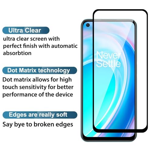 Image of HD Tempered Glass Screen Protector Compatible For OnePlus Nord CE 2 lite With Edge To Edge Coverage And Easy Installation Kit