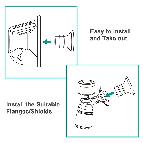 Insertos de brida 21mm para extractor de leche compatible miniatura 6
