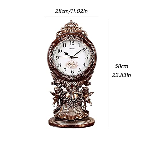 Reloj escritorio silencioso de estilo europeo para salones clasicos 3