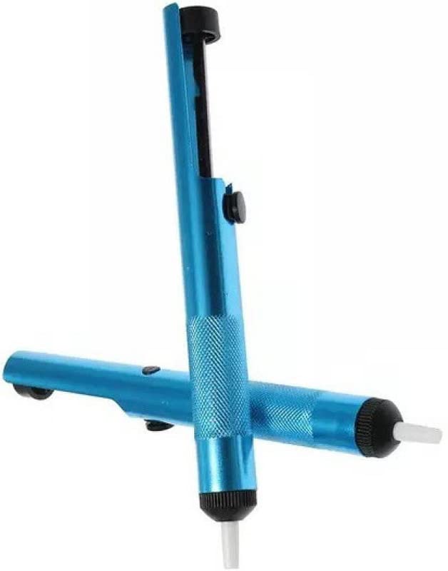 Inditrust NEW 2 Pc Aluminium Solder Sucker Desoldering Pump Tool Suction Tin Pen Removal Device Blue Vacuum Soldering Iron Desolder pack of 2 0 W Simple