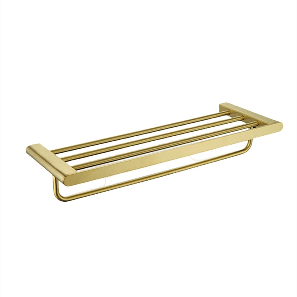 Porte-papier hygiénique or brossé pour toilette de prestige