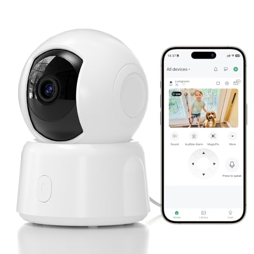 hansang Indoor Security Camera 2K, Pet Camera for Home Security, Dog Cam Pan/Tilt, Motion Tracking, 2-Way Audio, Night Vision Baby Monitor, Siren Alert, 24/7 Cloud &SD Card Storage, 2.4GHz hansang Indoor Security Camera 2K, Pet Camera for Home Security, Dog Cam Pan/Tilt, Motion Tracking, 2-Way Audio, Night Vision Baby Monitor, Siren Alert, 24/7 Cloud &SD Card Storage, 2.4GHz