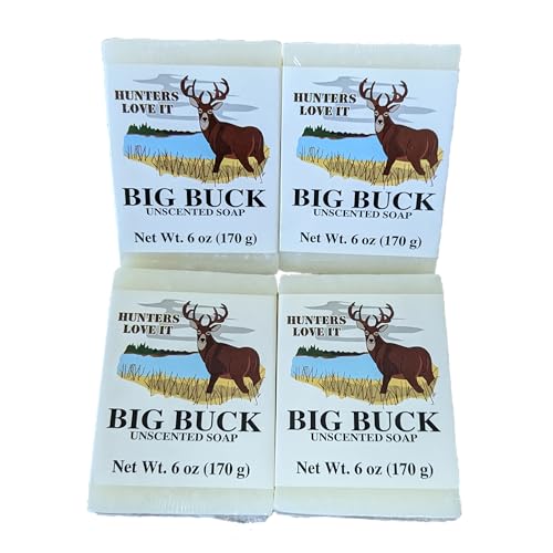 Grandma’s Big Buck Bar – Natural Hunting Soap – 4 Pack, 6 oz Bars