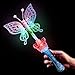 Fun Central LED Light Up Colorful Butterfly Wand for Kids with Sound - Glow Wand for Princess Party Supplies
