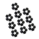 JOINPAYA 10pcs Mini Table Footballs Decorative Star Pattern Soccer Balls for Desktop Football Accessories for Family Bonding and Parties