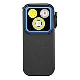Godyga TorchEye X1 Mini LED Taschenlampe mit Flutlicht, fokussiertes Licht und Rotlicht,500 LM helle USB-C wiederaufladbare Flashlight,IPX6 Clip Lampe kleine Blinklicht für Läufer Camping und Notfall