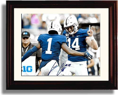 Penn State Football - Sean Clifford TD CelebrationAutograph RP - Framed 8x10