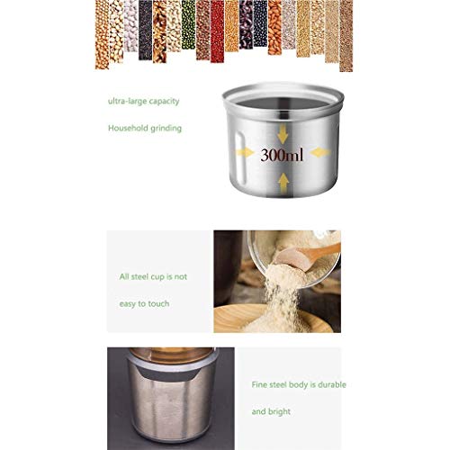 Hbao Molinillo de café eléctrico, Frijoles Simple Toque Compacto pequeño Afilado de Herramientas automática Molino de… - Imagen 7