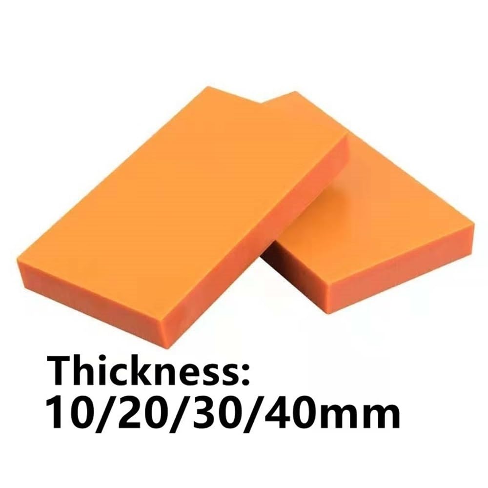 Orange Laminate Sheet for Interiors, 10/20/30/40mm Thick Electrostatic Prevention Panels for DIY 1pc(200x250x10mm)