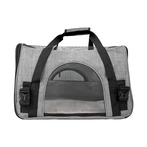 Bolsa Mala De Mão Transporte Viagem Pet Luxo Cães E Gatos Avião Cor Cinza Rosa Azul Tamanho Extra Gr