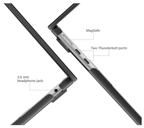 Capa de proteção para Macbook Air de 15 polegadas, modelos chip M4, M3 e M2, A3241, A3114 e A2941 (T