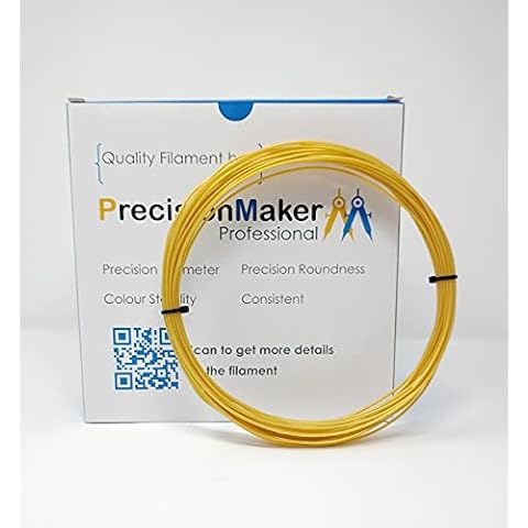 PrecisionMaker 3D Printer Filament PLA 1.75mm - Gold - UK Stock - Quick Dispatch (10m) Cover