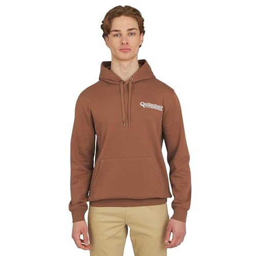Image of Quiksilver Men's Regular Fit Super Soft Fleece Midweight Pullover Hooded Sweatshirt
