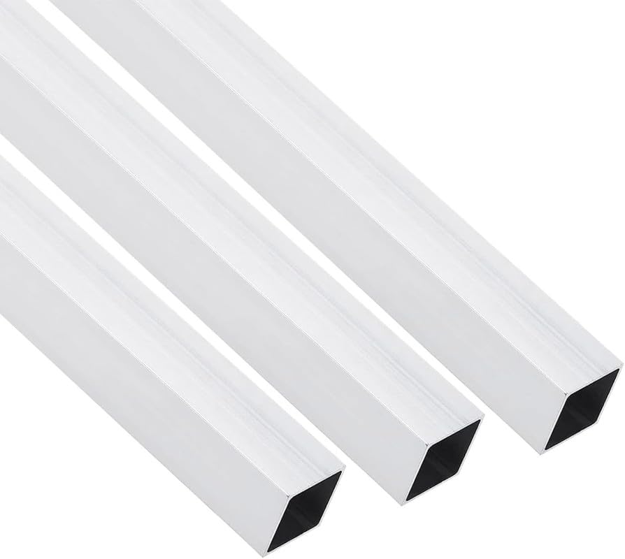 ILIUEND アルミニウム角管 40 40mm T 2mm 700mm 5本入 6063アルミニウム合金 アルミ角パイプ 不等辺 シームレスストレートパイプチューブ 産業・研究開発用品