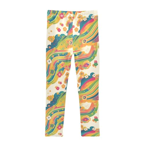 KLL Shamrock and Polka Dot Toddler Girls' Cotton Leggings Stretch Full Length Activewear Sports2