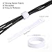 OneLeaf 120PCS Reusable Cable Ties, 6 × 1/2'' Adjustable Cords Organizer, Multi-Purpose Hook&Loop Cable Straps, Fastening Wire Ties Management for Computer/Laptop/TV/Electronics, White (OL-VCT-SG)