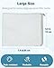 Pawfly 8 Pack Aquarium Filter Media Bags, Fish Tank Fine Mesh Bag with Plastic Zipper Aquarium Reusable Mesh Bag for Activated Carbon Bio Filter Balls Filter Stones Ceramic Rings, White, 7.9