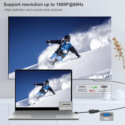 Adaptador Displayport a VGA miniatura 6