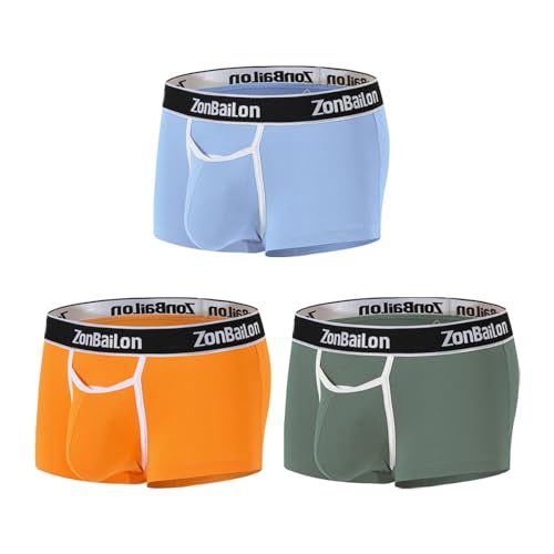Mens Underwear Boxer Briefs with Horizontal Fly2