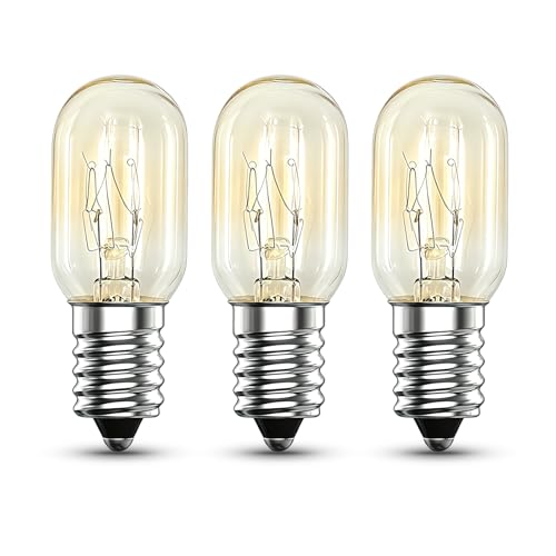 EASYIVY Ampoule E14 pour Lampe de Sel, Ampoule Four E14 300 Degré Dimmable pour Micro-ondes, Four, Lampe à Sel, Frigo/Refrigerateur, Machine à Coudre, 100LM...