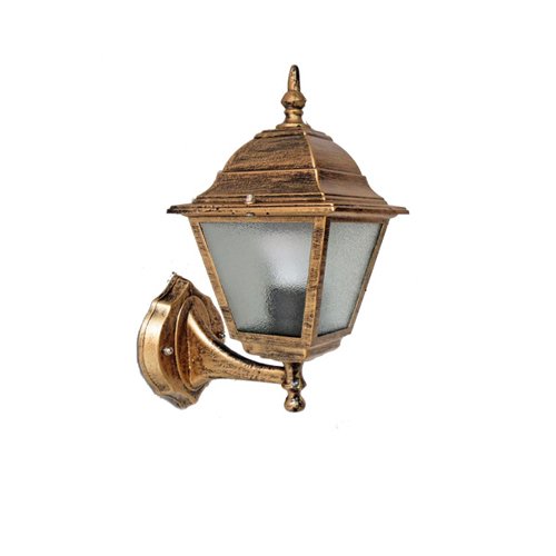 HYJAUSXB Wall Lamps Sconces Outdoor Rainproof Glass Light Lantern Aluminum Metal Patio Garden Sconce(Noir)