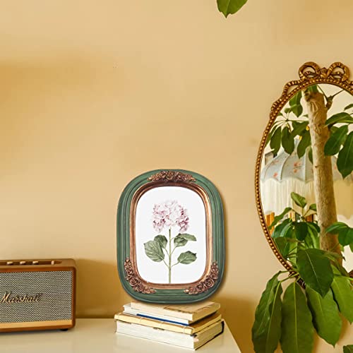 Parafayer Vintage Mini Picture Frame 2.5X3.5 Inch,Antique Ornate Photo Frame With Floral Relief,Wall And Tabletop Display,High Definition Glass Front,Retro Home Decor Art Gallery (Green 2.5X3.5) #TOP5