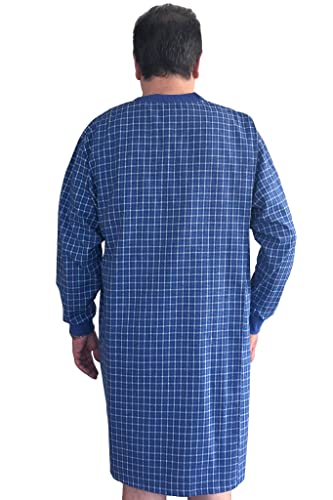 Ovidis Adaptive Nightshirt Pajama Clothing Elderly Disabled Men - Milo Blue M #TOP1