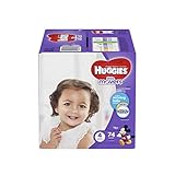 HUGGIES Little Movers Diapers, Size 4, 74 Count