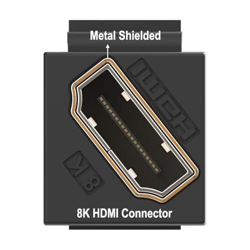 HDMI Keystone 8K, negro, 6 unidades miniatura 3