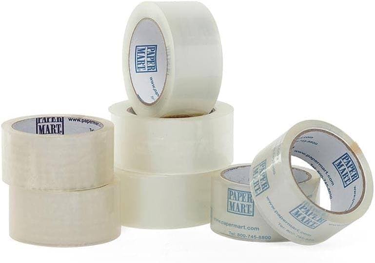 2" X 110 Yards 6ea -1.8mil Pm Clr Low Noise Ctn Seal Tape-Pk
