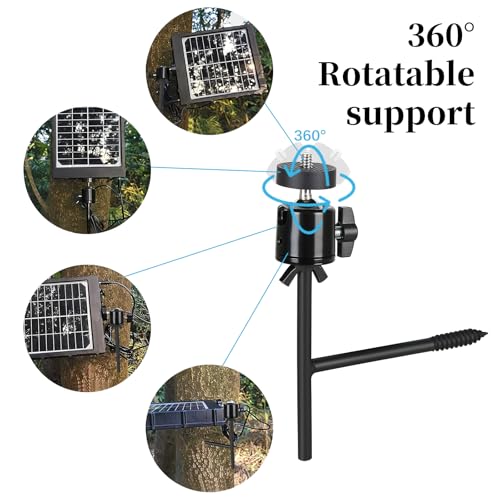 Camera Tree Stand Screw-in Mount with Mini Ball Head Outdoor Universal Holder for Security Action Hunting Cam, Compatibl - Additional View