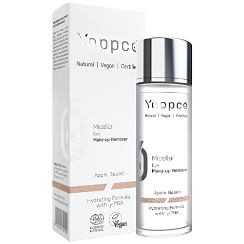 Desmaquillante Ojos Waterproof Fórmula Micelar Desmaquillador Ojos Sensibles Agua Micelar Cosmética Natural a Base de Manzanas y y-PGA | Vegano | Ecocert | Cruelty Free | Yappco | 110 ml Cover