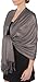 Produktbild Sakkas Silky Feste weiche Pashmina Schal Wrap Stole - Grau