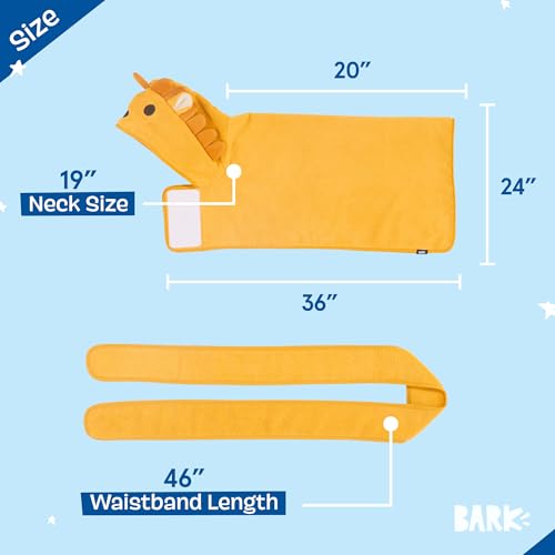 Barkbox Premium saugfähiges Hundehandtuch – schnell trocknender Kapuzen-Bademantel für Bade- und Strandausflüge, luxuriöser & weicher Hunde-Bademantel/Handtuch für alle Rassen, schnell trocknendes