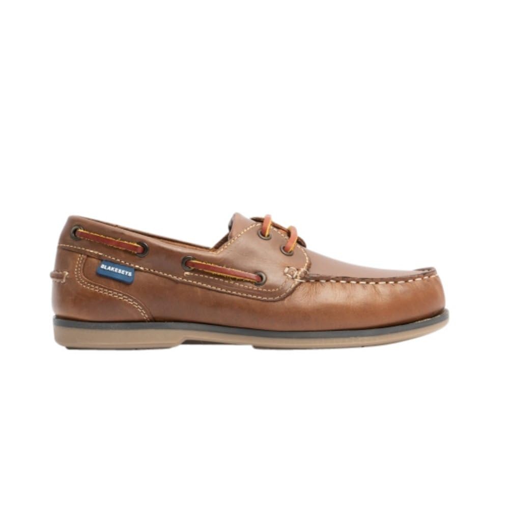 Sophie Ladies Navy Leather Deck Shoes-picture-19