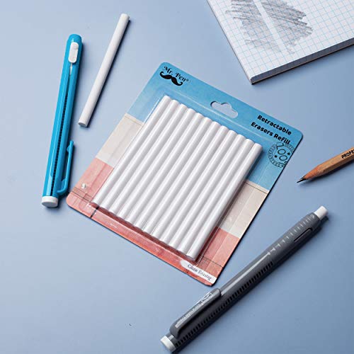 Mr. Pen EF12 Eraser Refill, Erasers, Pack Of 12, Eraser Pen Refills, Eraser Pen, Pencil Erasers, Erasers For Kids, Click Eraser Refill, Erasers For School, Eraser Pencil, Art Eraser, Mechanical Eraser thumb #6